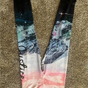 Justice Black and Blue Leggings Artistic Design